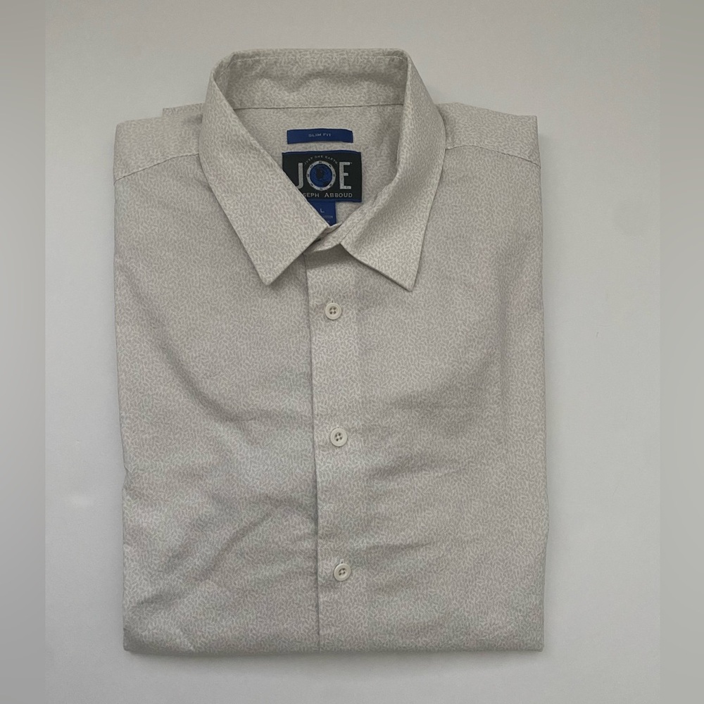 Joseph Abboud - Neutral White - Slim Fit, Long Sleeve Button Down